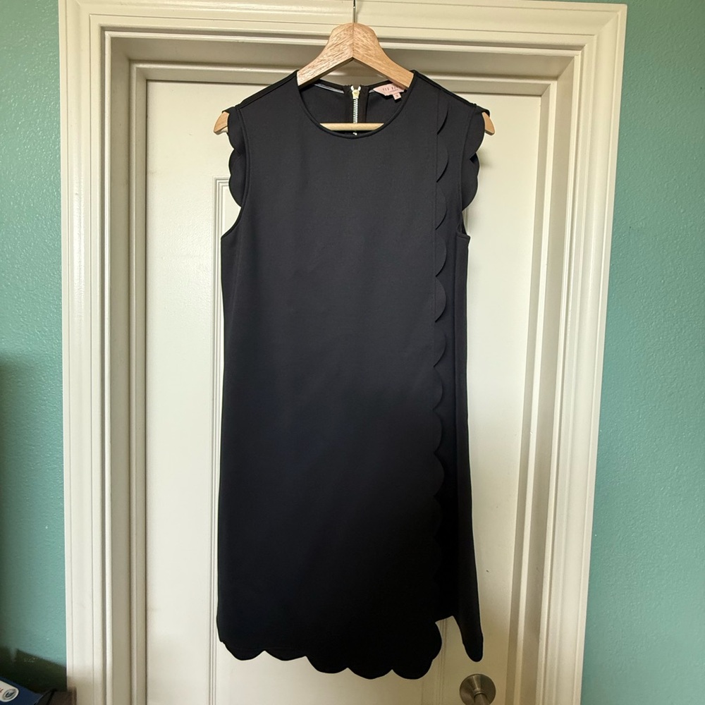 Ted Baker Black Sleeveless Sheath Dress